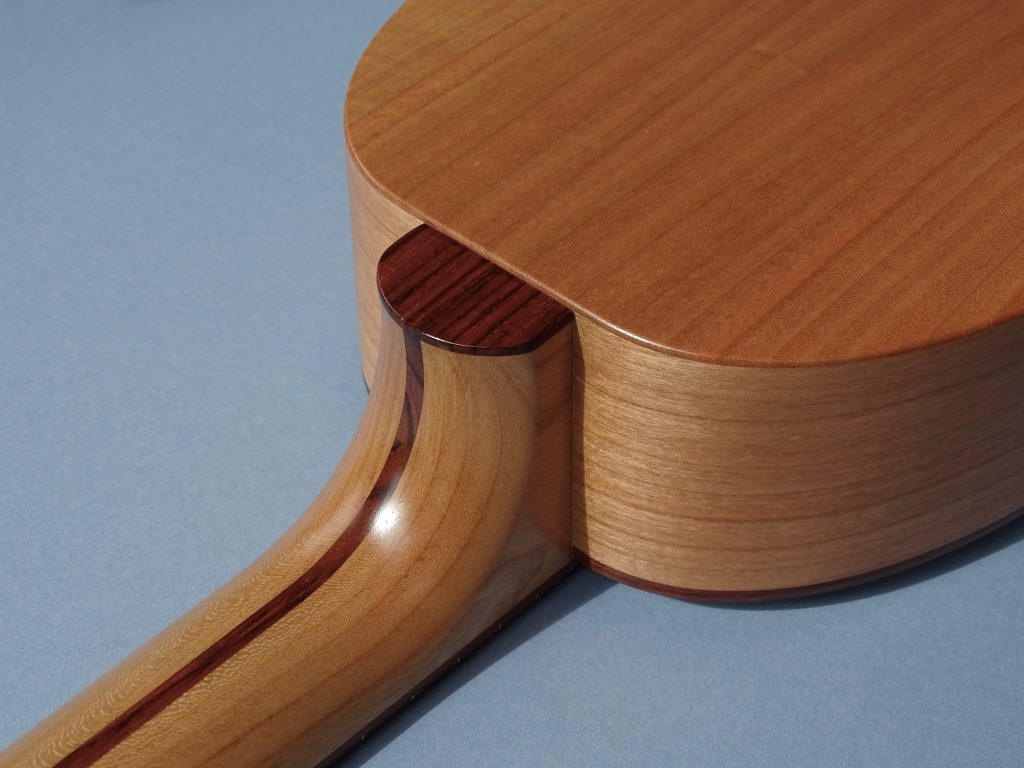 Pineapple 5 String Concert Ukulele in Cherry & Spruce DJ Ukuleles