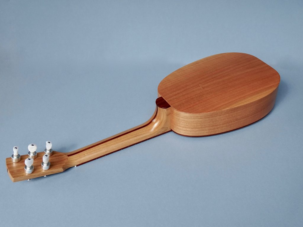 Pineapple 5 String Concert Ukulele in Cherry & Spruce DJ Ukuleles